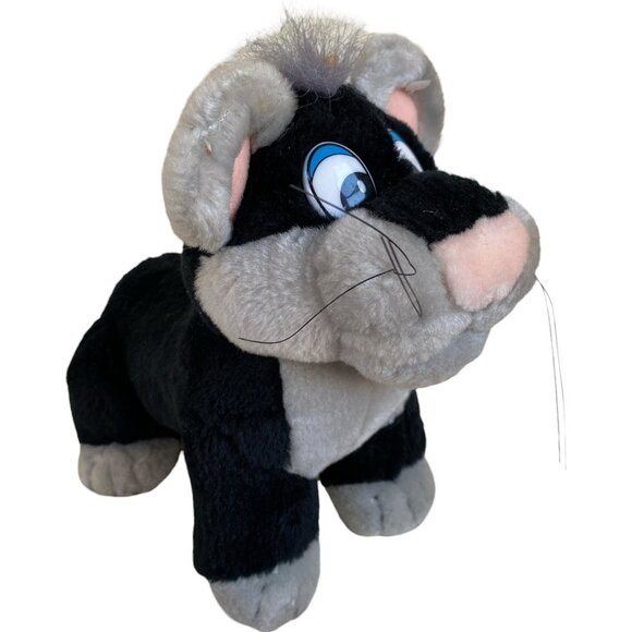 Goffa Other - Goffa Panther Plushy Cub Stuffed Toy Black Gray Big Cat Plush Stuffy Vintage